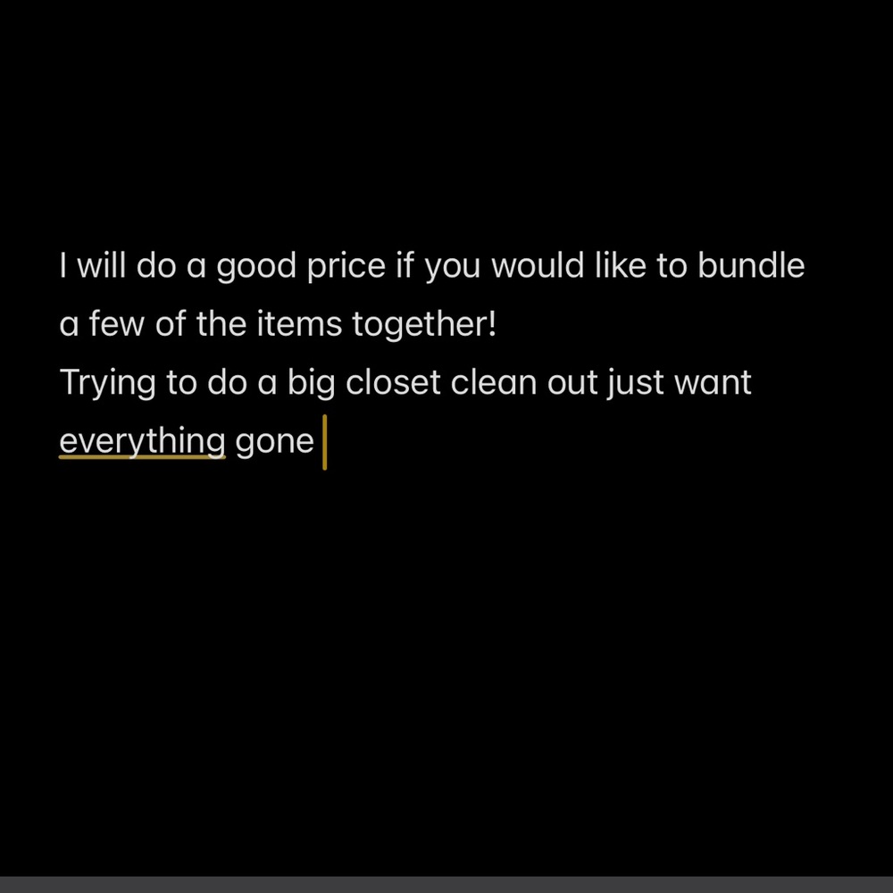 Bundle items for a good price!